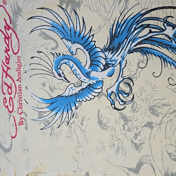 Ed Hardy Women's Phoenix Long Sleeve Top Size Small - Picture 4 of 11